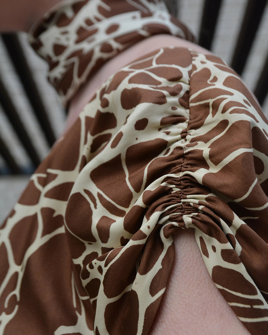 1950s Adele Simpson Printed Silk Sheath Dress with Matching Fringed Shawl/Sash