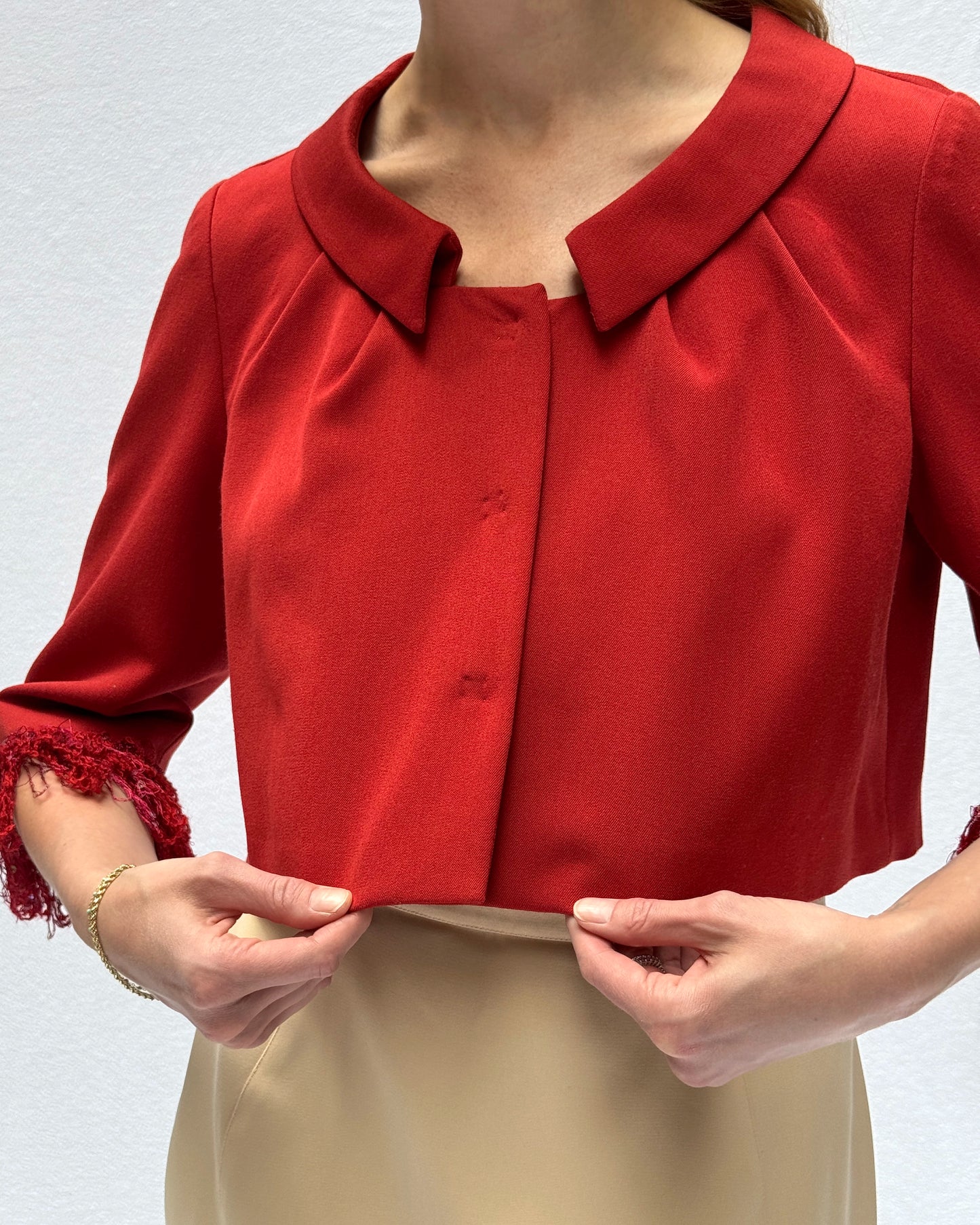 1960s-Style Cropped Cocktail Jacket