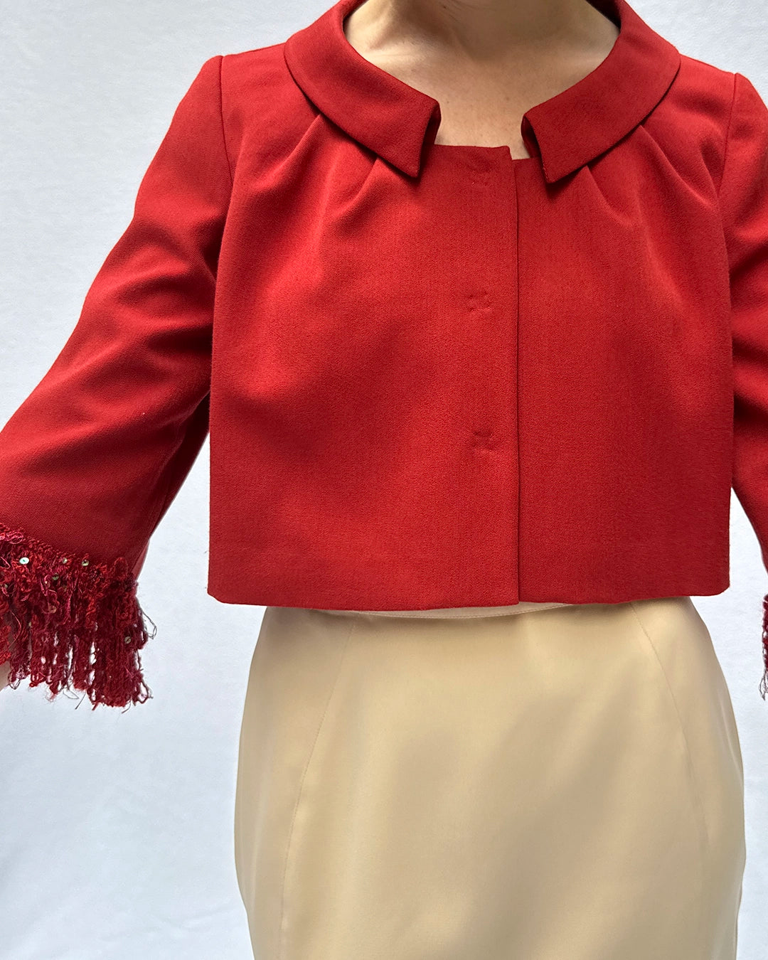 1960s-Style Cropped Cocktail Jacket