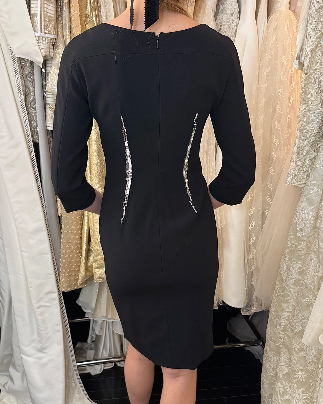 Archival Paule Ka Embellished Shift Dress with Detachable Collar