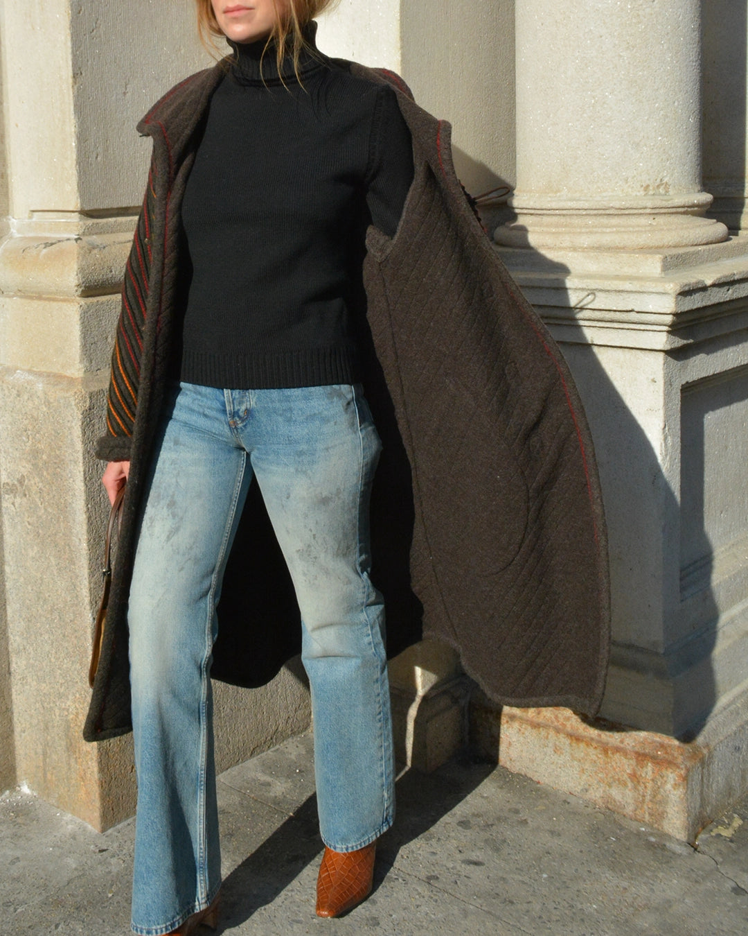 One-of-a-Kind Vintage 1980s Koos Van Den Akker Custom Wool Coat