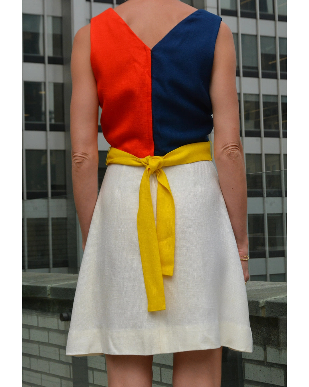 Vintage 1960s Mod Colorblock Minidress
