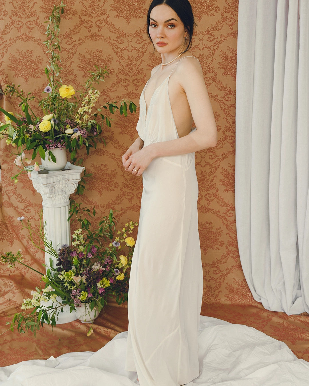 Vintage 1940s Full Length Slip Dress