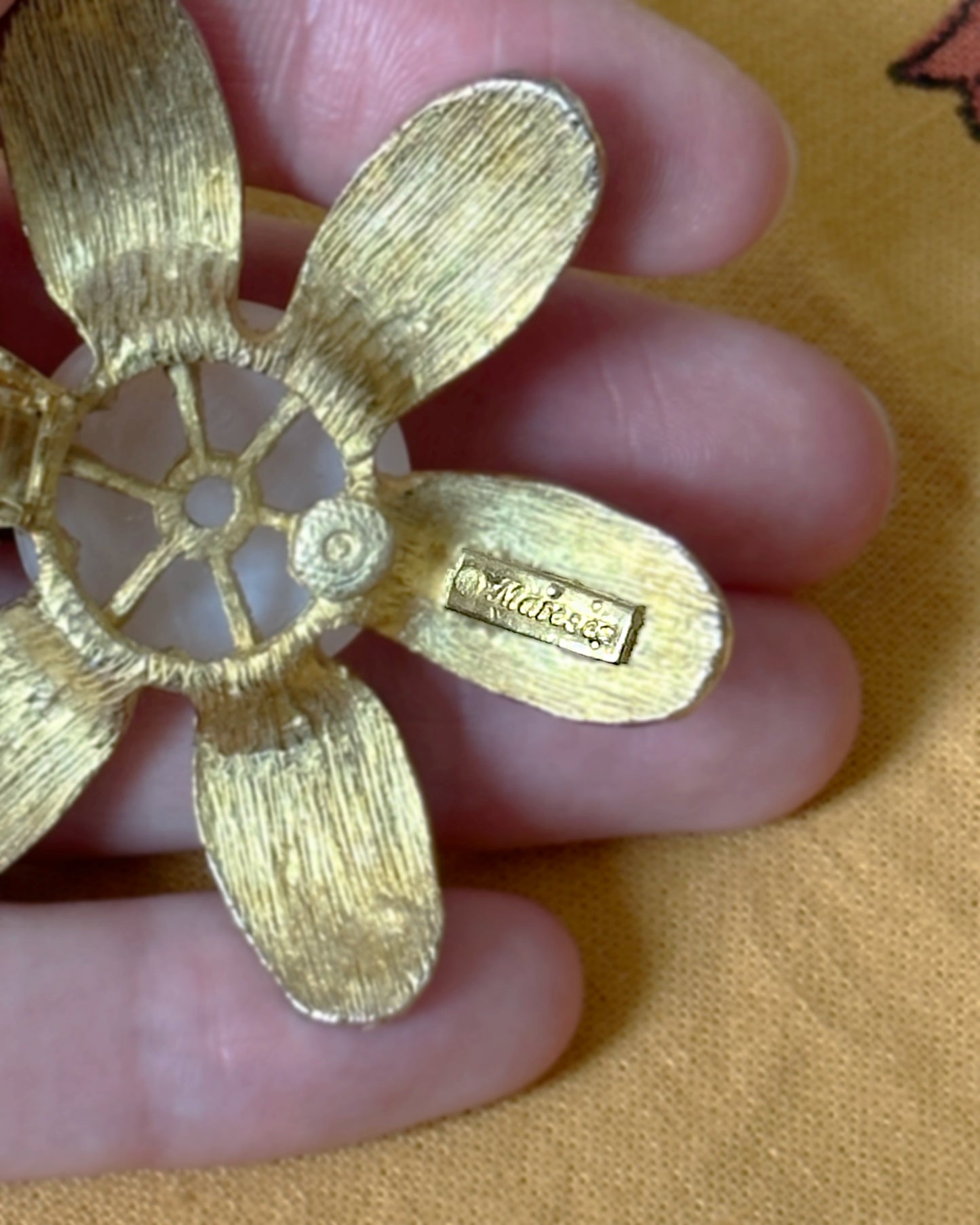 Vintage Oversized Stud Flower Earrings