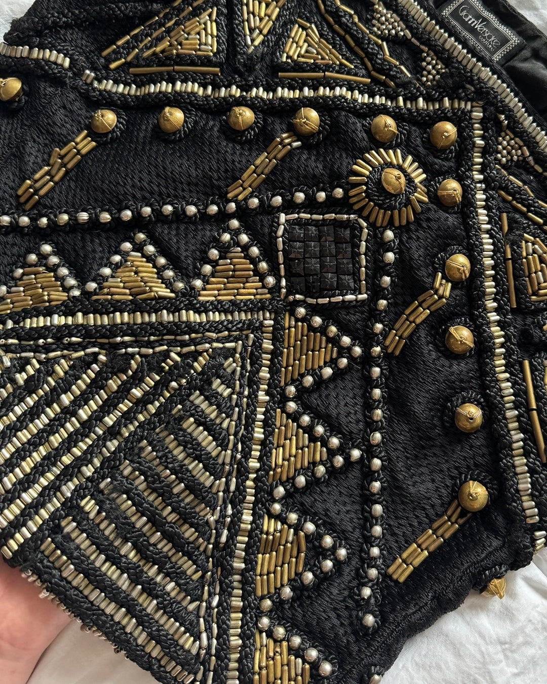 Vintage Gianni Versace Spring 1990 Embellished Top