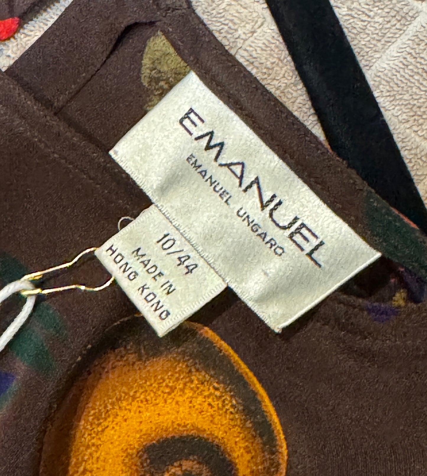 Vintage Emanuel Ungaro Printed Silk Blouse