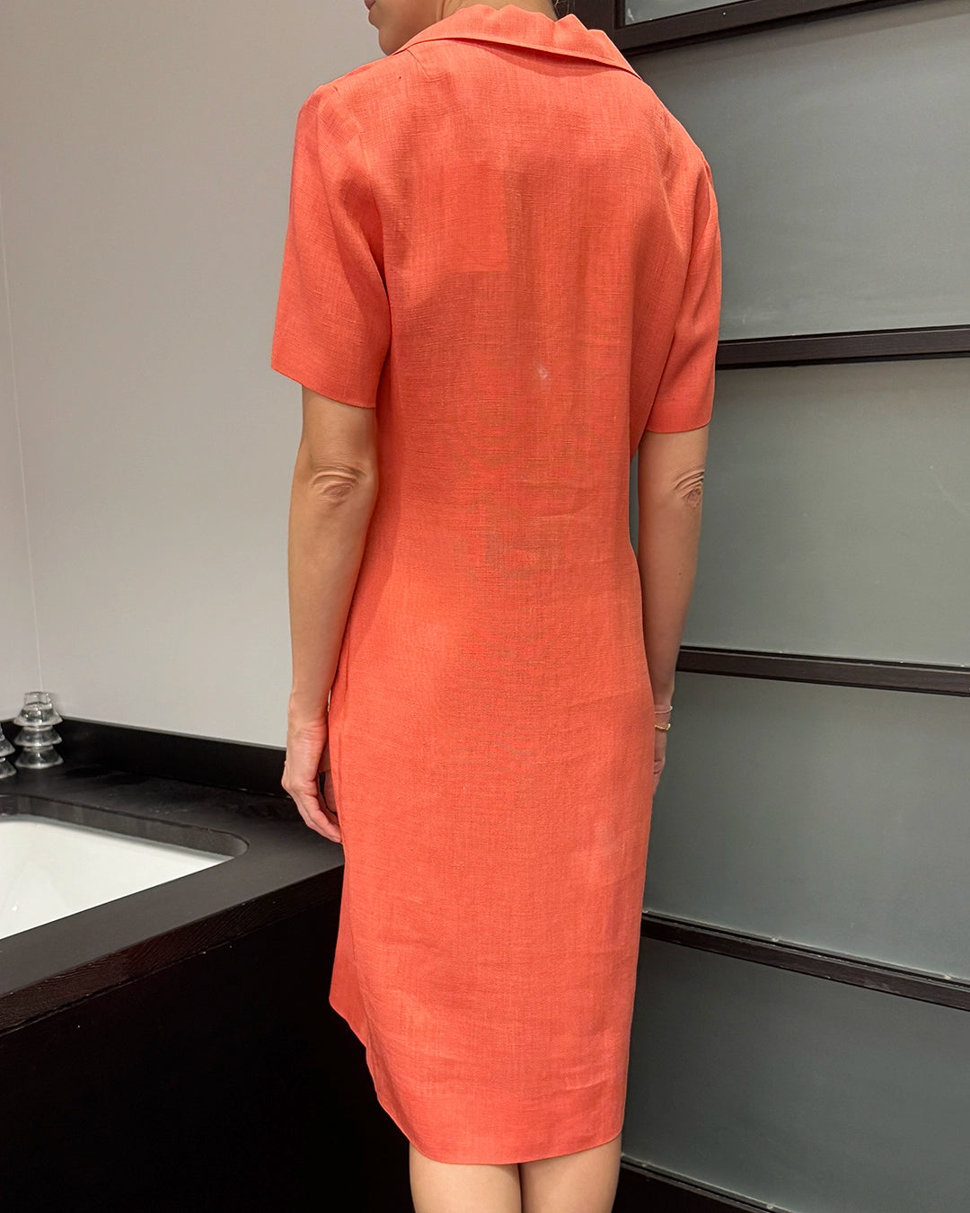 Vintage 1960s Irish Linen Shirtdress