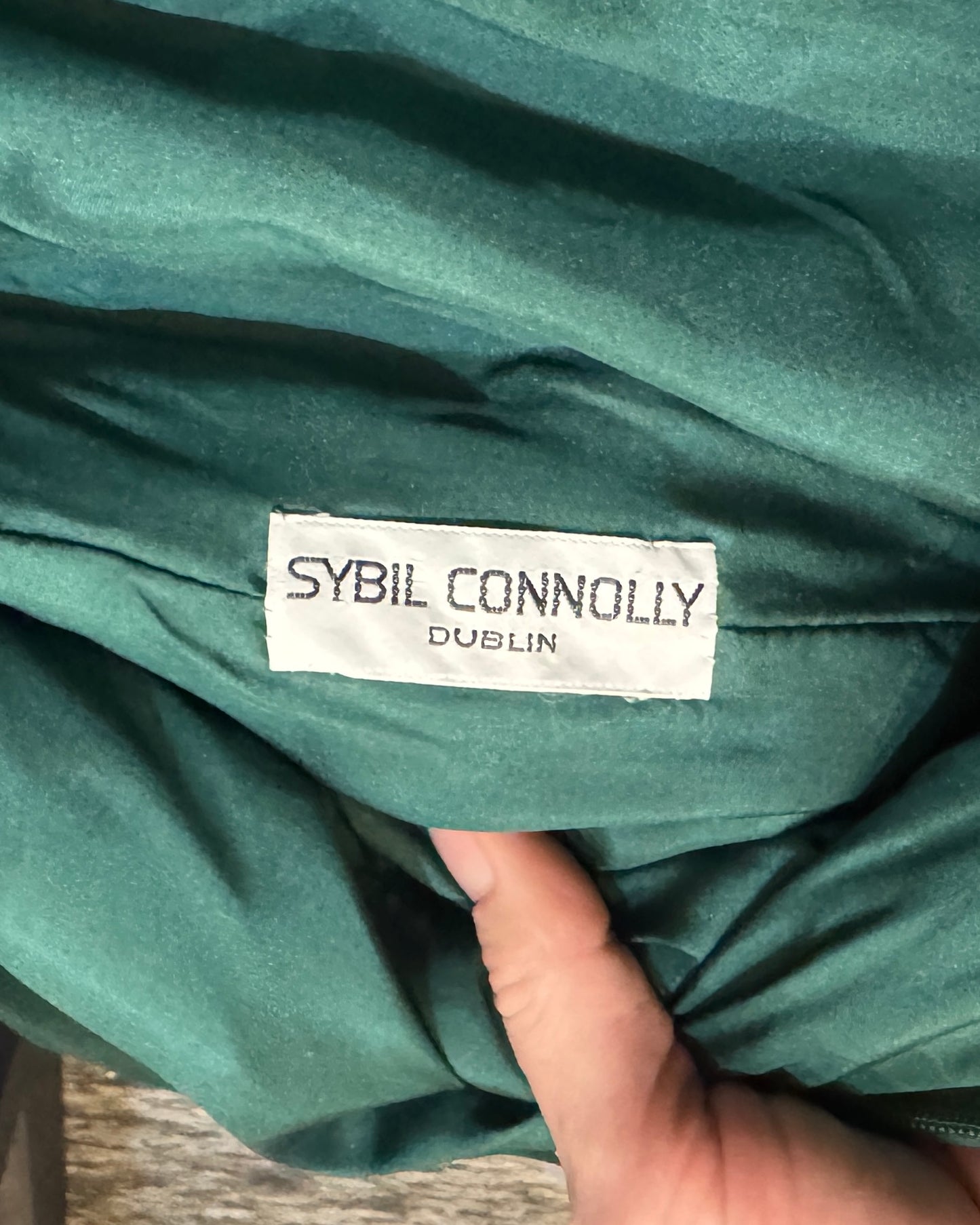 Vintage 1960s Sybil Connolly Couture Velvet Dress