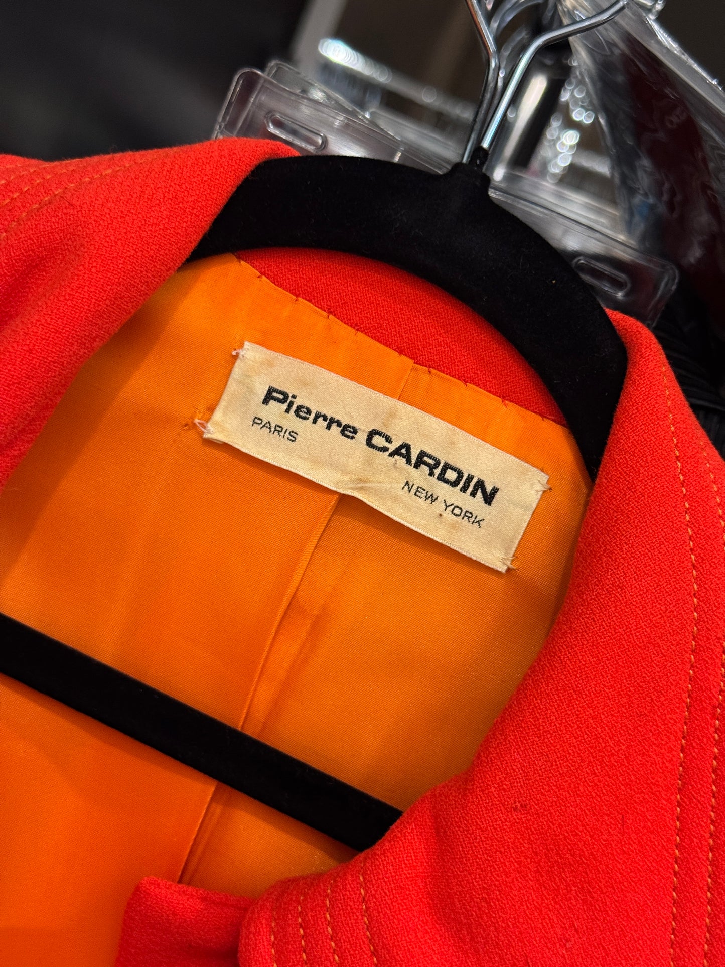 Vintage 1960s Pierre Cardin Mod Wool Coat