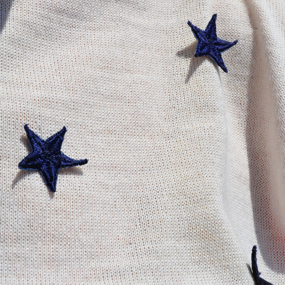 Italian Vintage Stars-and-Stripes Nautical Knit
