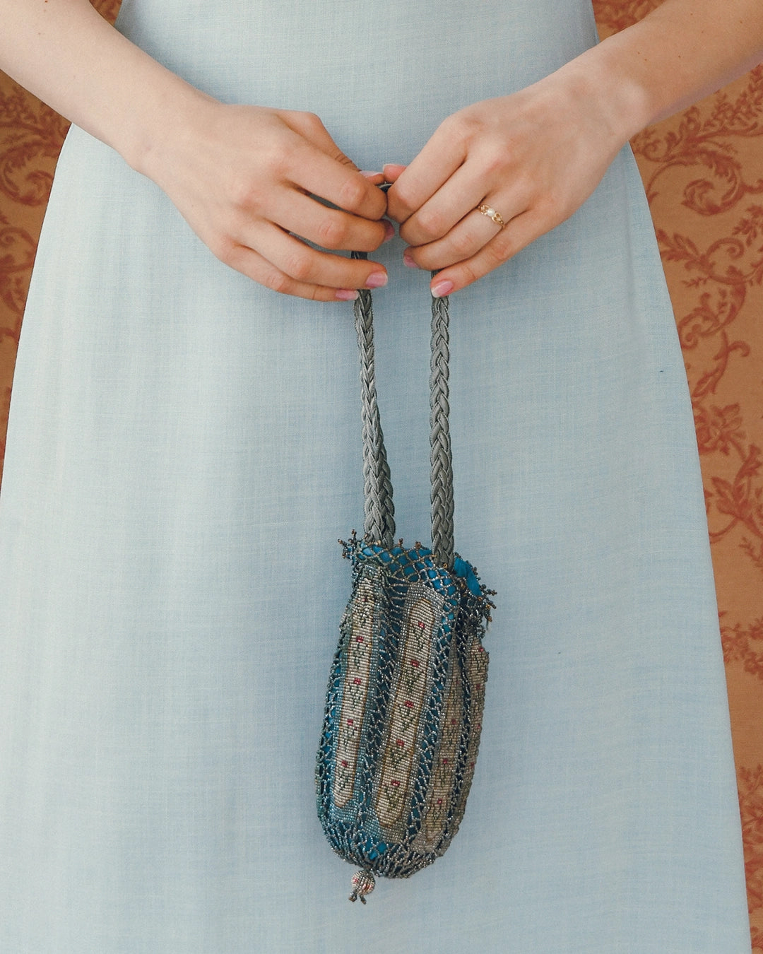 Rare Antique Victorian Beaded Bag, circa 1880