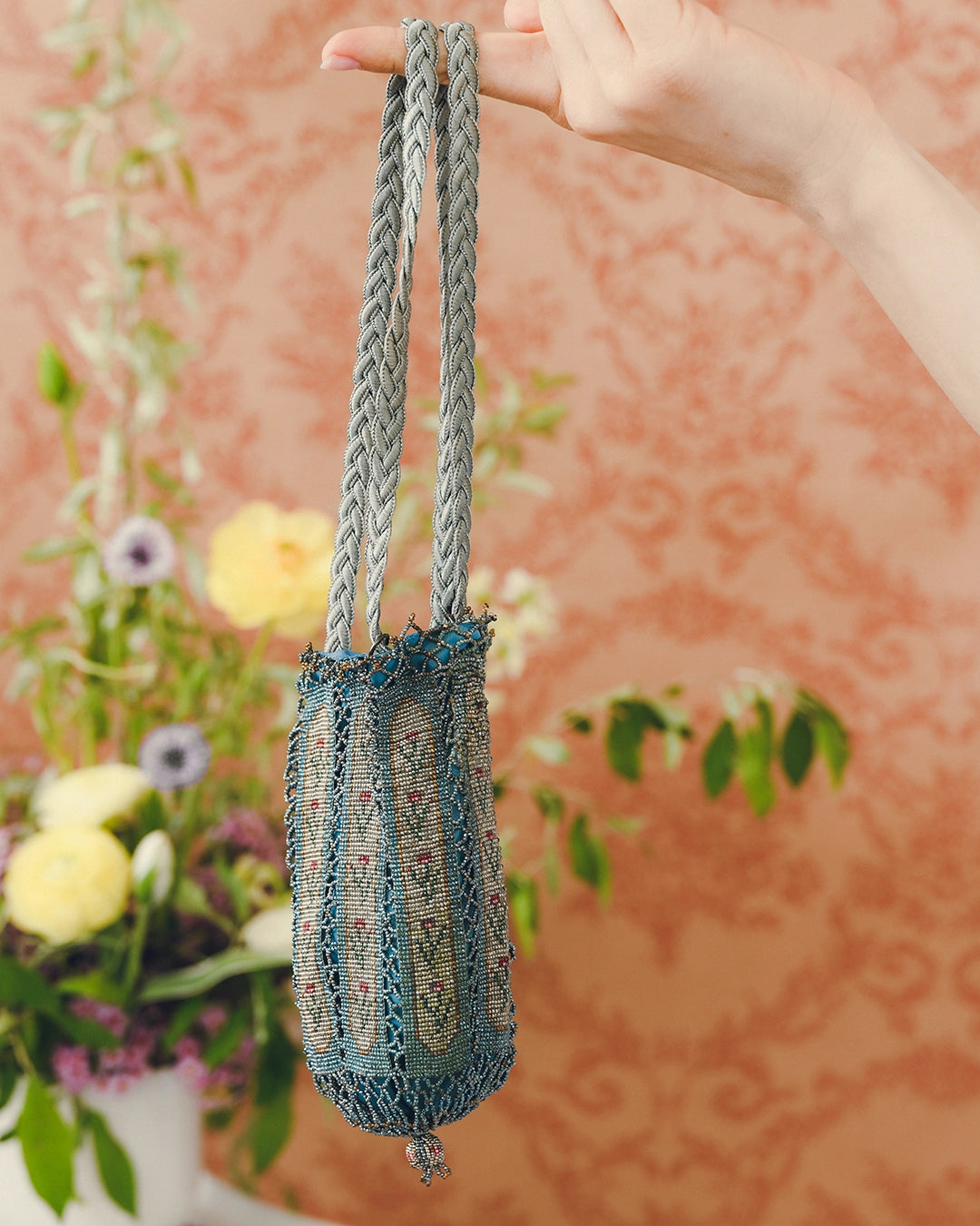 Rare Antique Victorian Beaded Bag, circa 1880