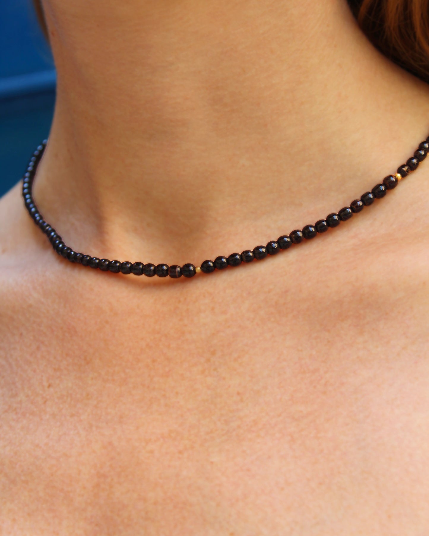Victorian 10k Gold & Jet Choker