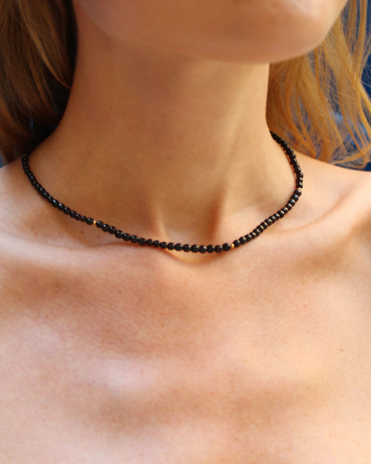Victorian 10k Gold & Jet Choker