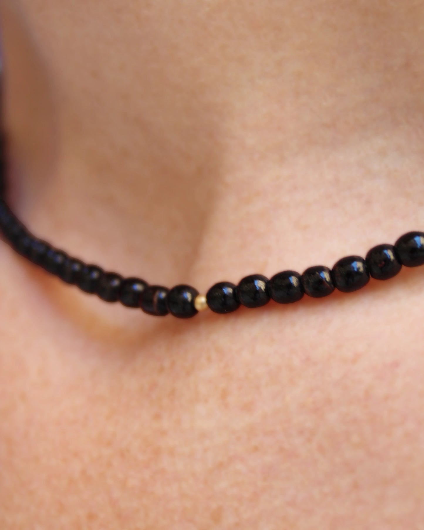 Victorian 10k Gold & Jet Choker