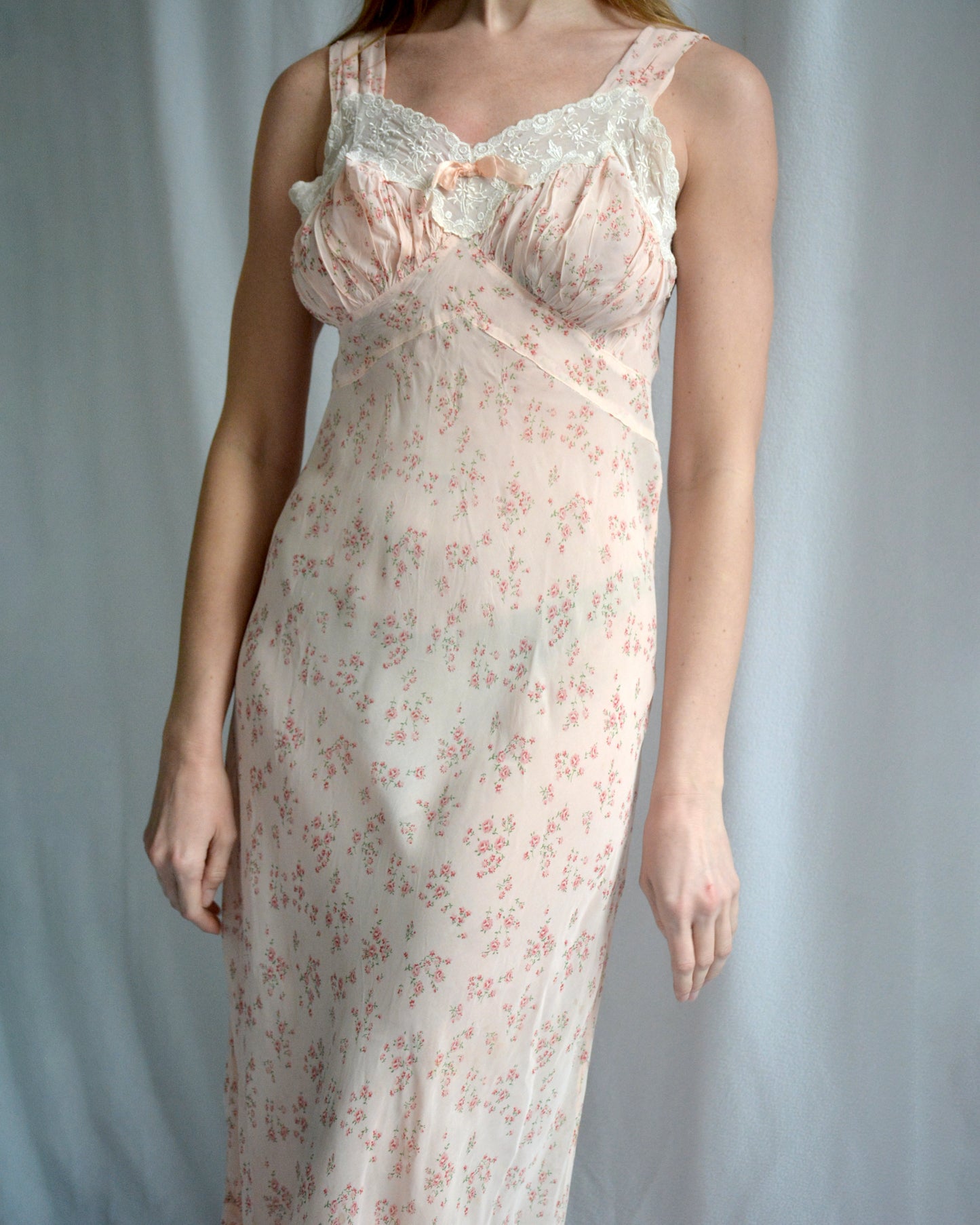 Vintage 1930s Floral Slip Dress