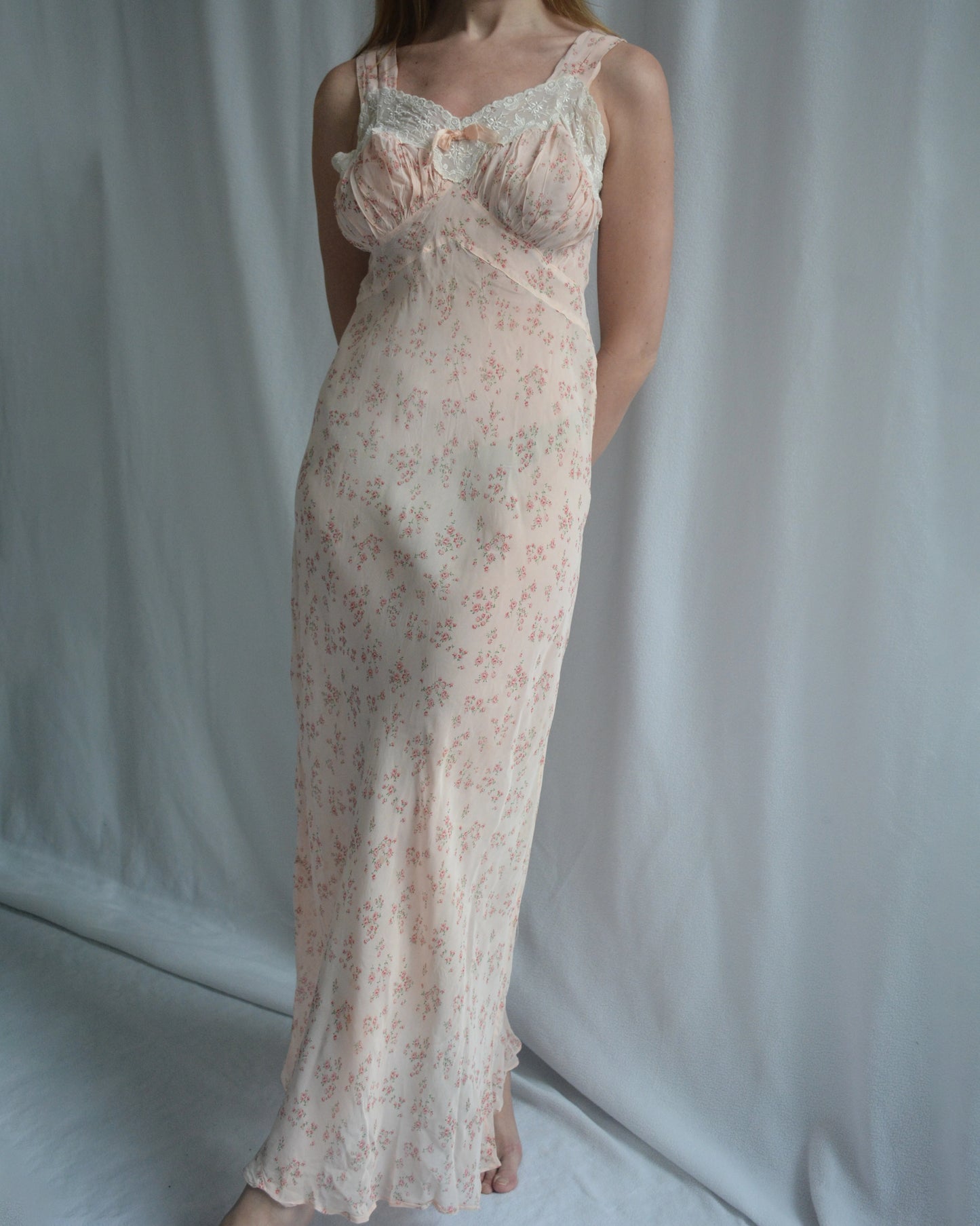 Vintage 1930s Floral Slip Dress