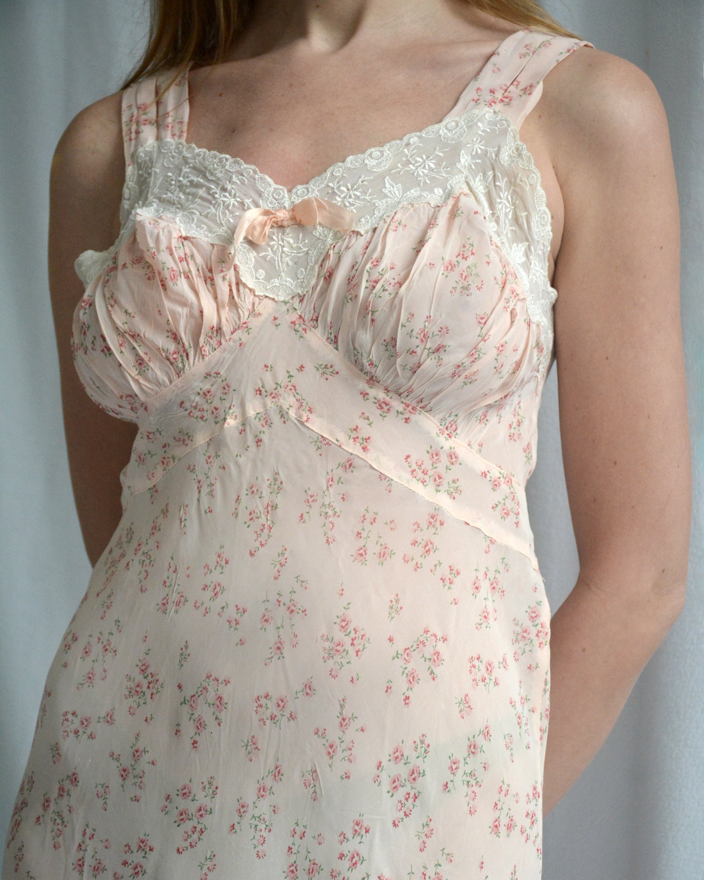 Vintage 1930s Floral Slip Dress