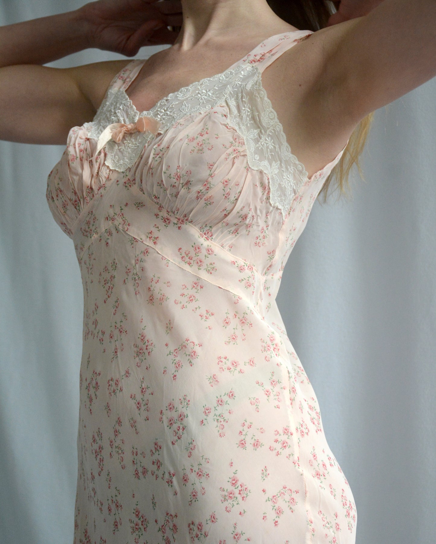 Vintage 1930s Floral Slip Dress