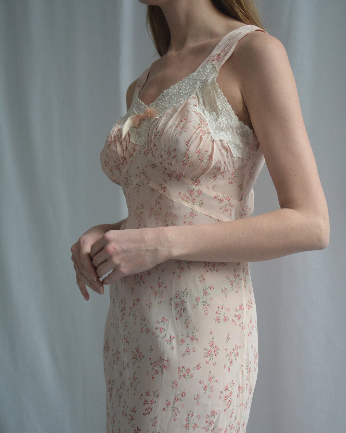 Vintage 1930s Floral Slip Dress