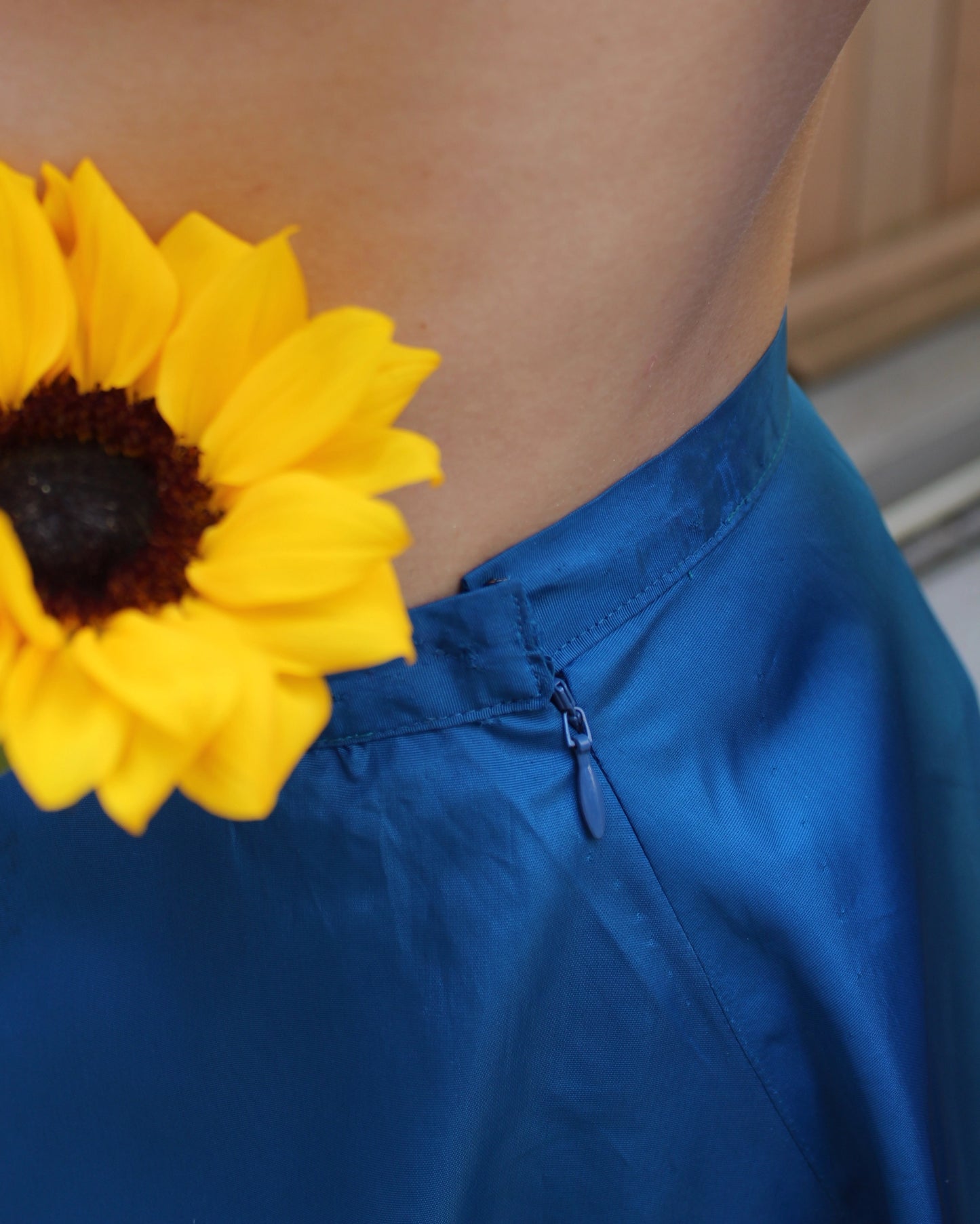 Vintage 1950s Taffeta Circle Skirt