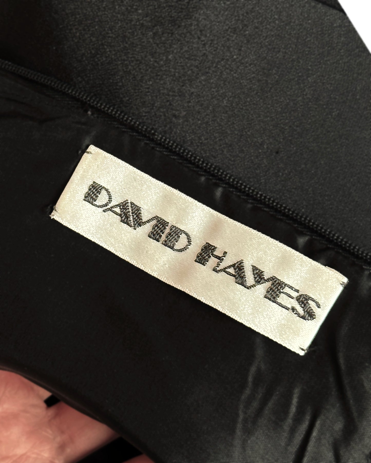 Vintage David Hayes Black Cocktail Dress