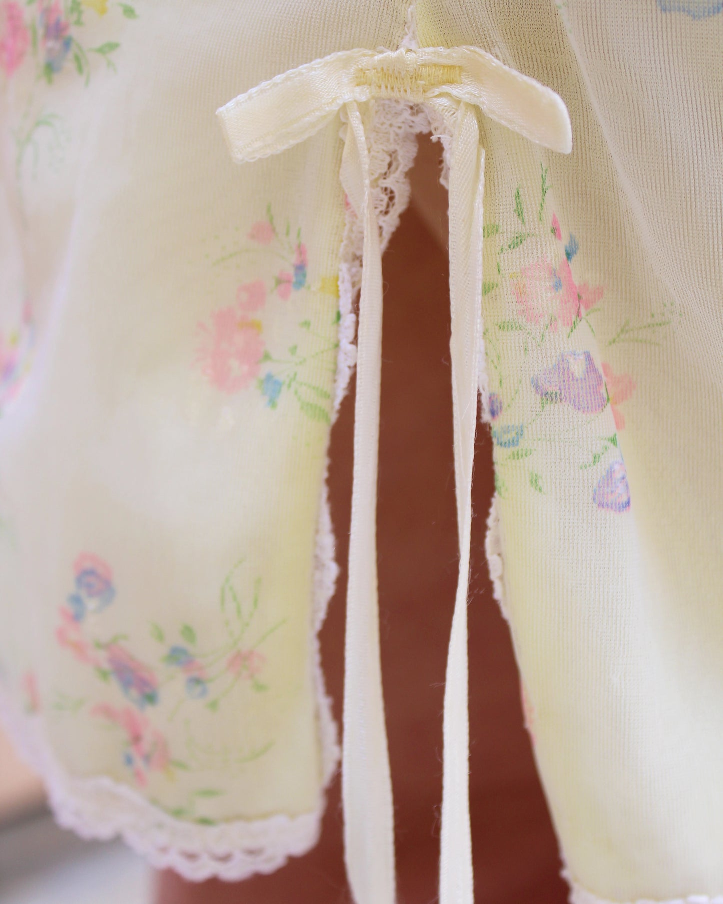 Vintage Romantic Floral Slip Skirt