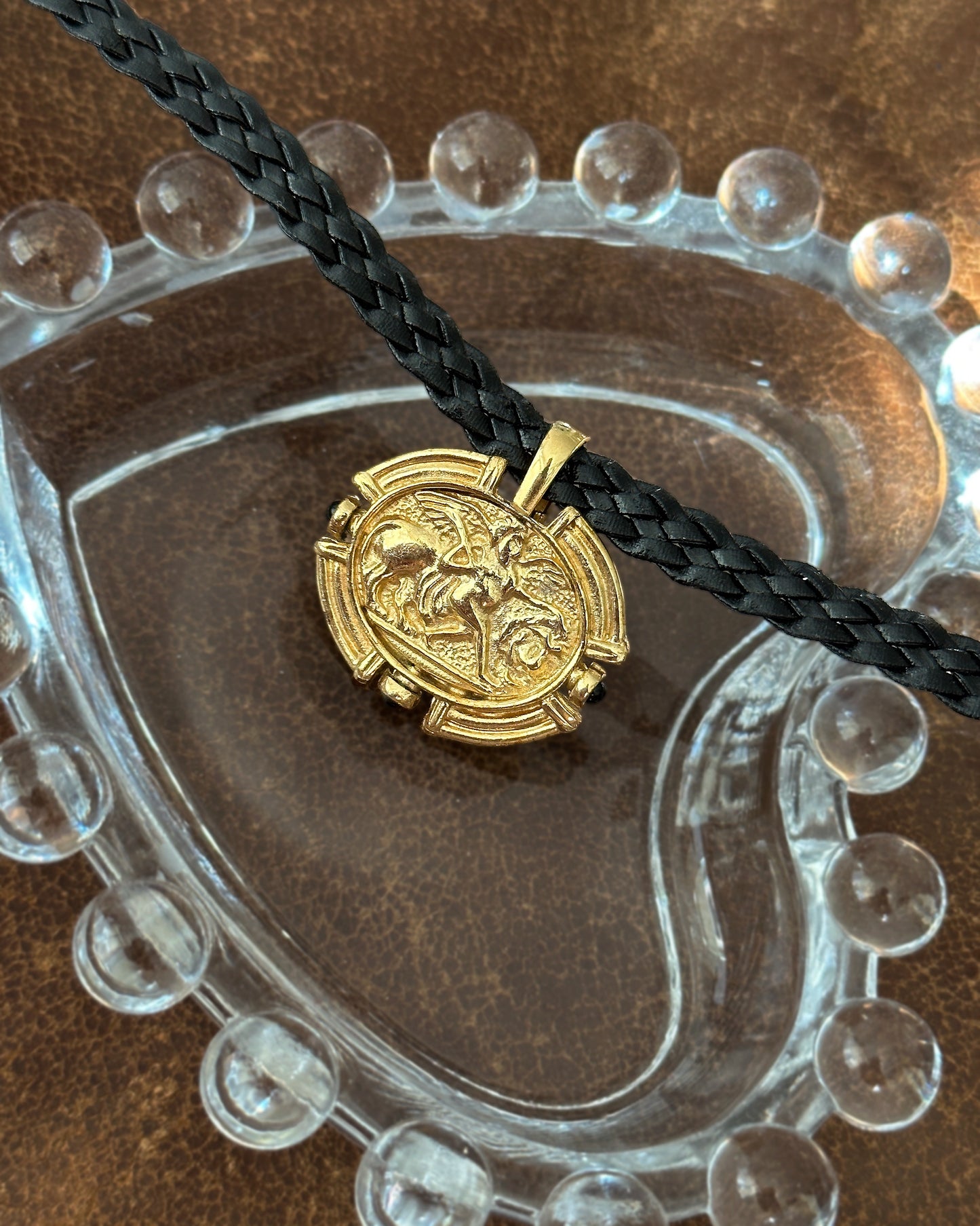 Vintage Etruscan Revival Pendant Choker