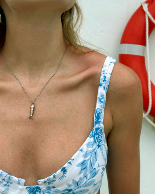 Vintage Articulated Fish Pendant