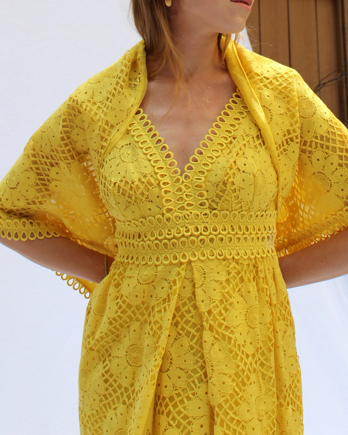 Vintage Lillie Rubin Crochet Lace Column Dress