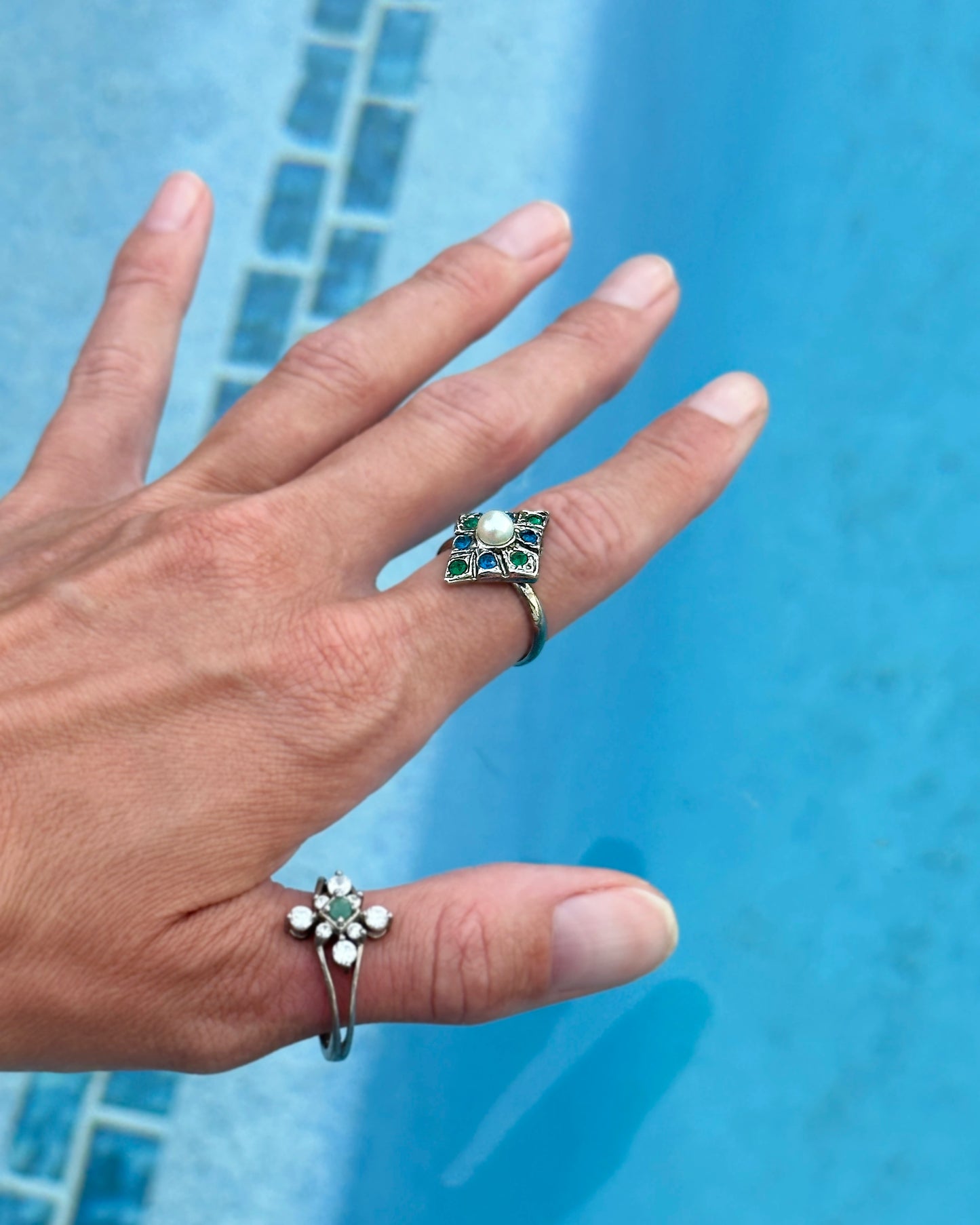 Vintage Art Deco Style Cocktail Ring