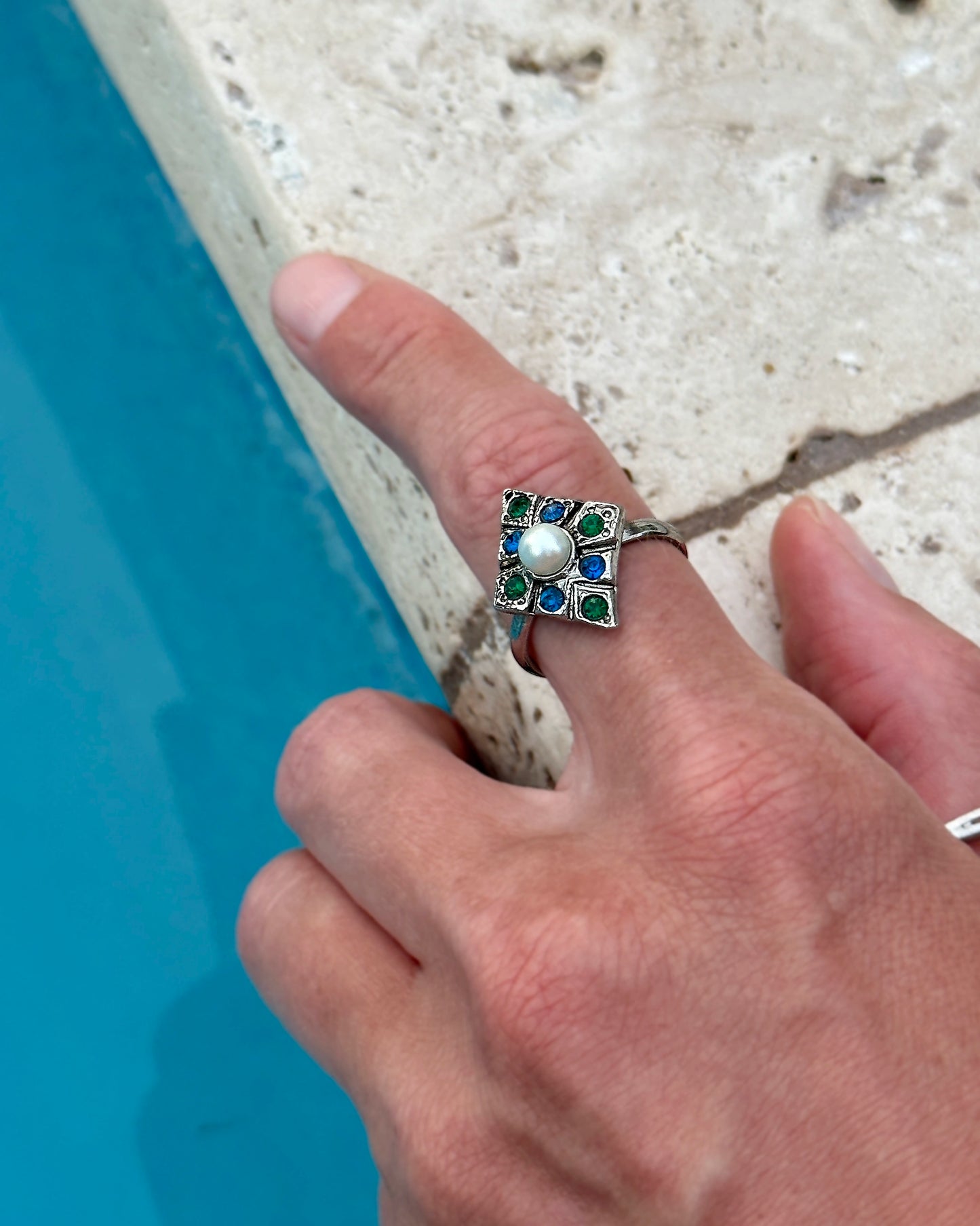 Vintage Art Deco Style Cocktail Ring