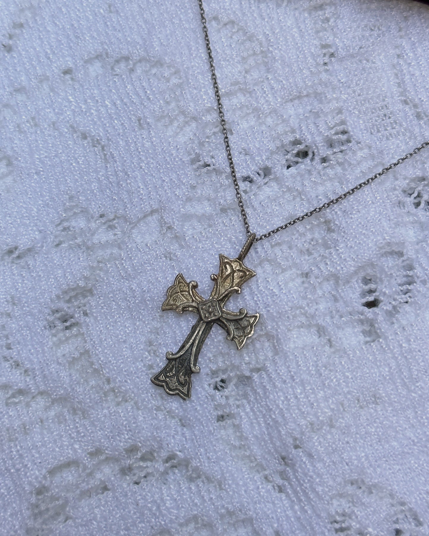 Antique Russian Silver Cross