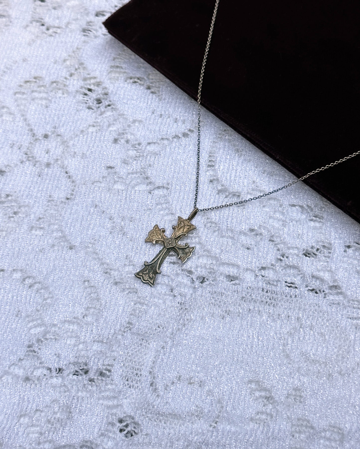 Antique Russian Silver Cross