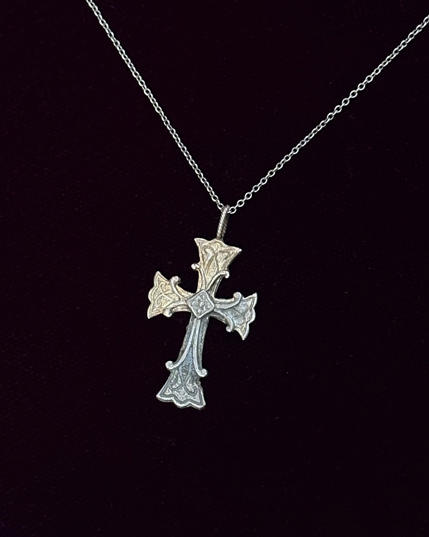 Antique Russian Silver Cross