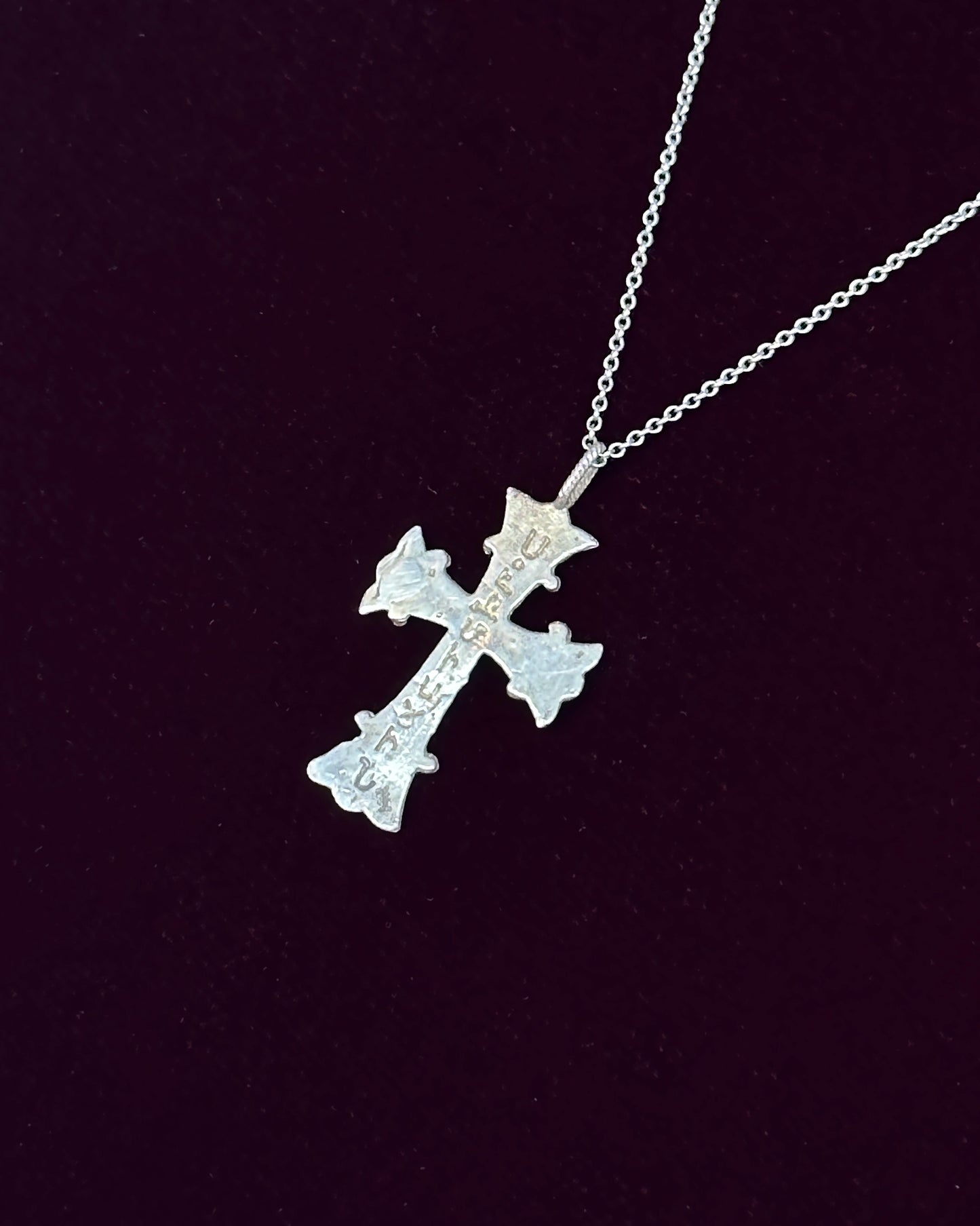 Antique Russian Silver Cross