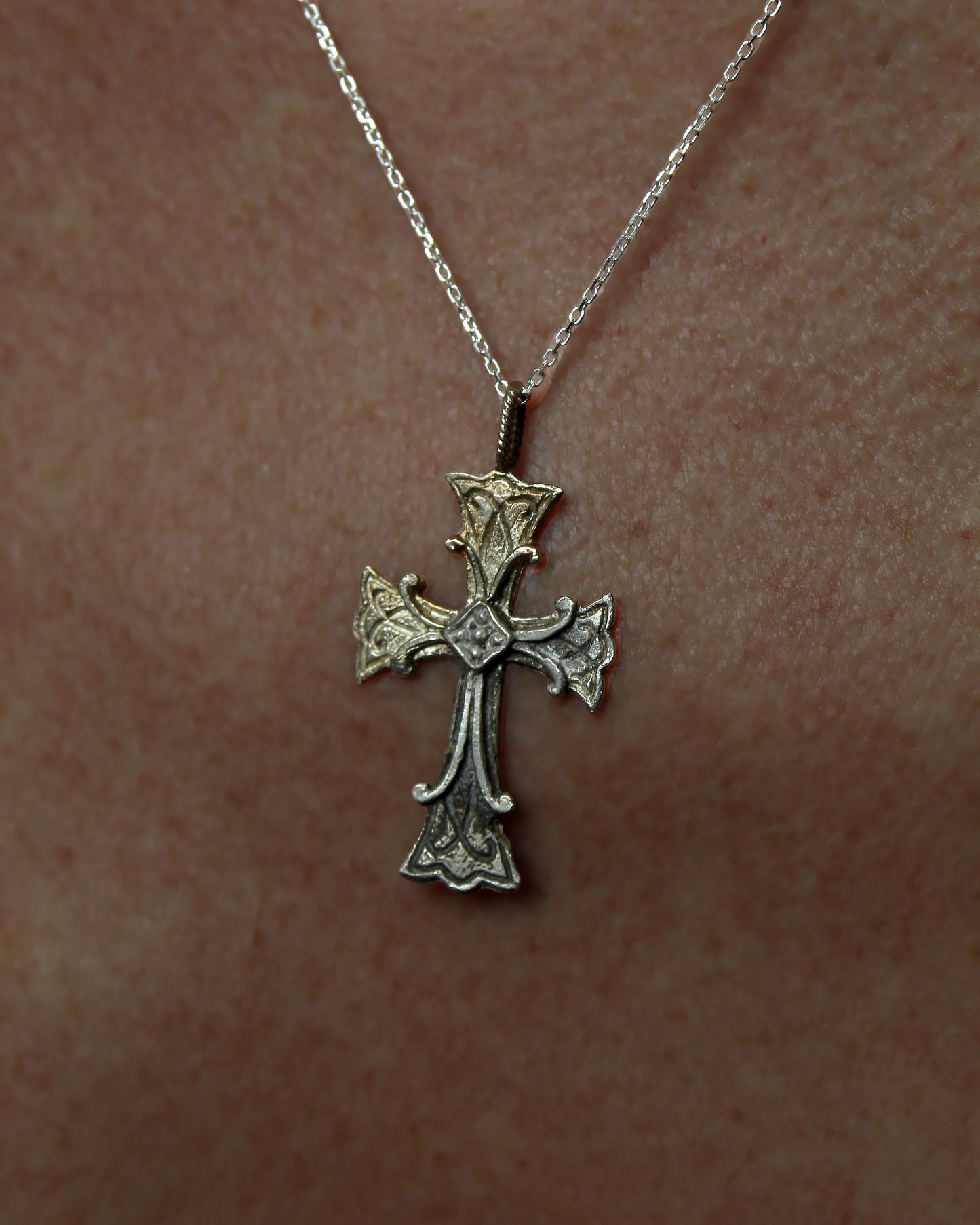 Antique Russian Silver Cross