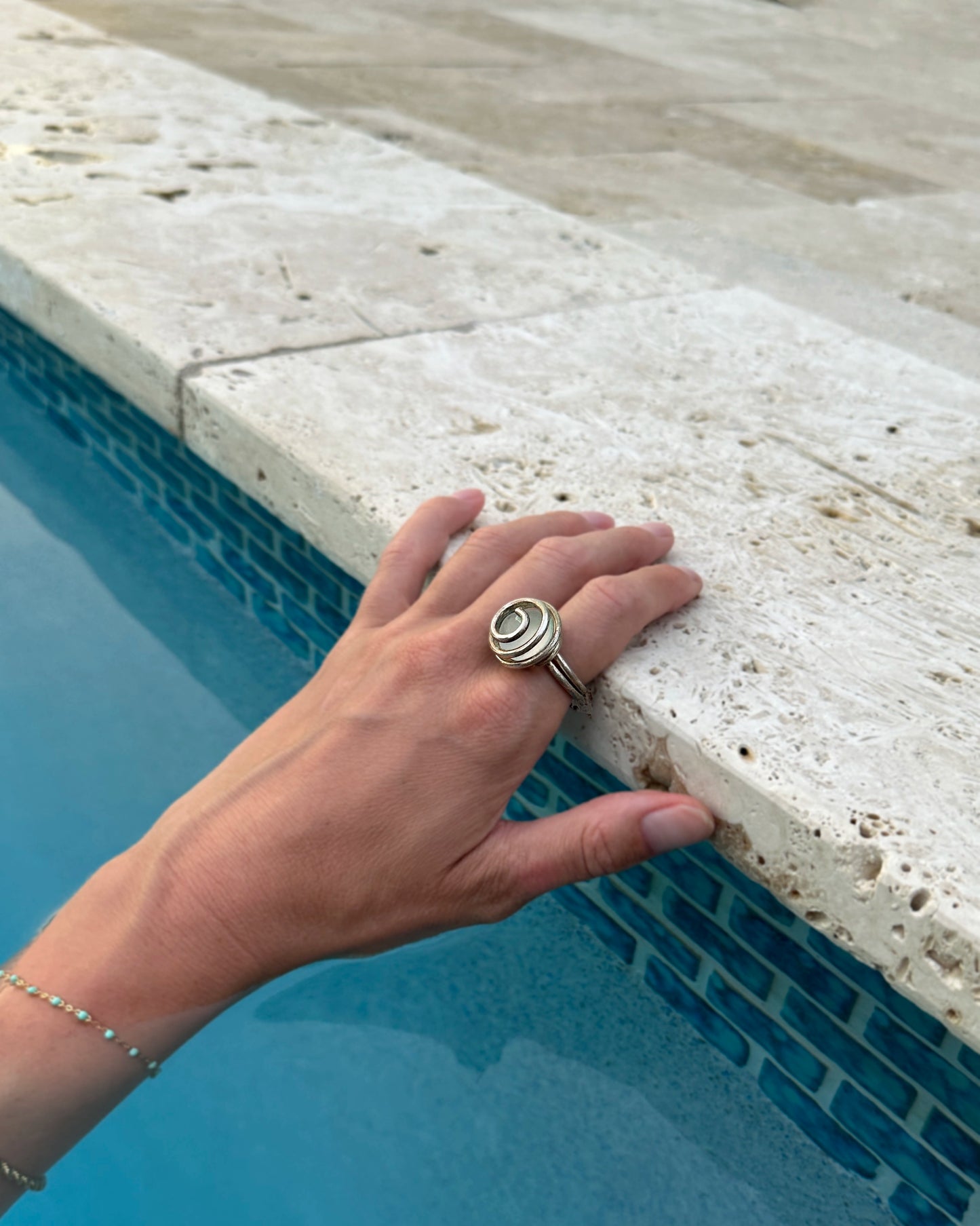 One-Of-A-Kind Vintage Spiral Statement Ring