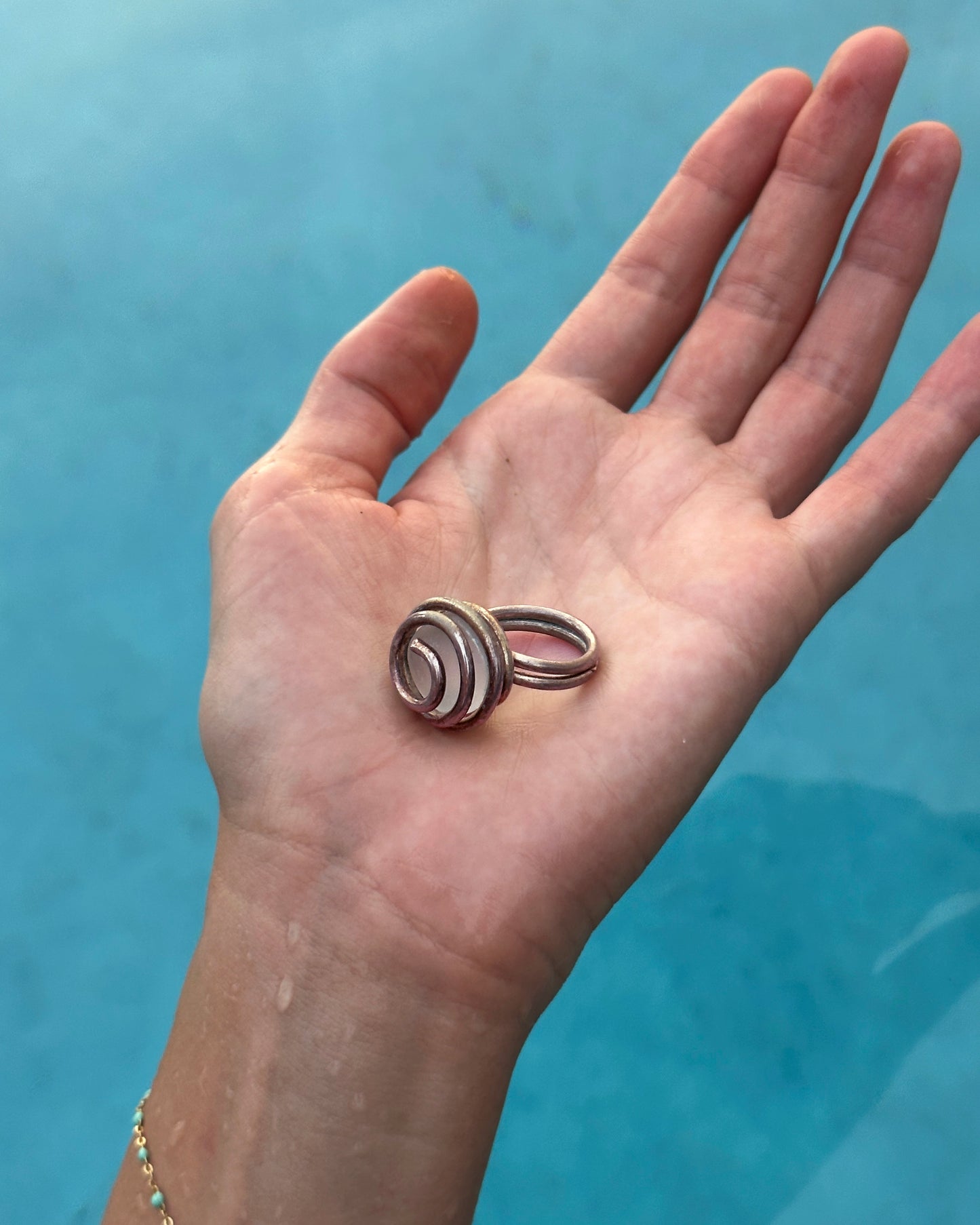 One-Of-A-Kind Vintage Spiral Statement Ring