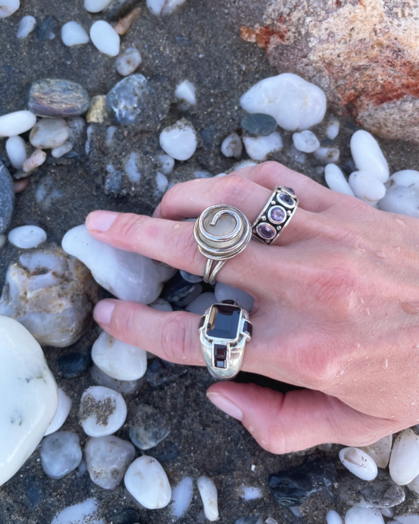 One-Of-A-Kind Vintage Spiral Statement Ring