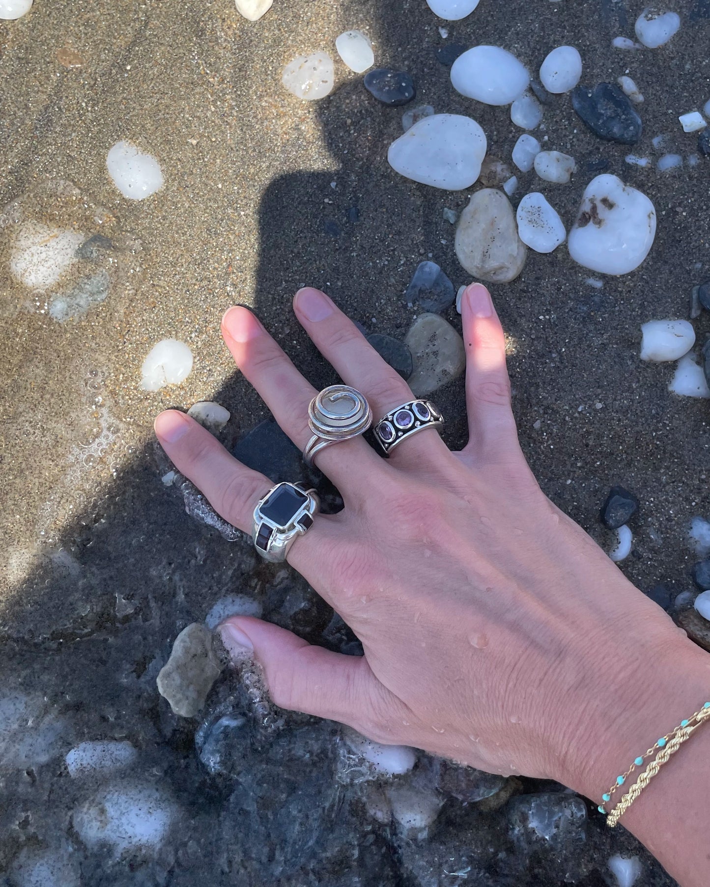 One-Of-A-Kind Vintage Spiral Statement Ring