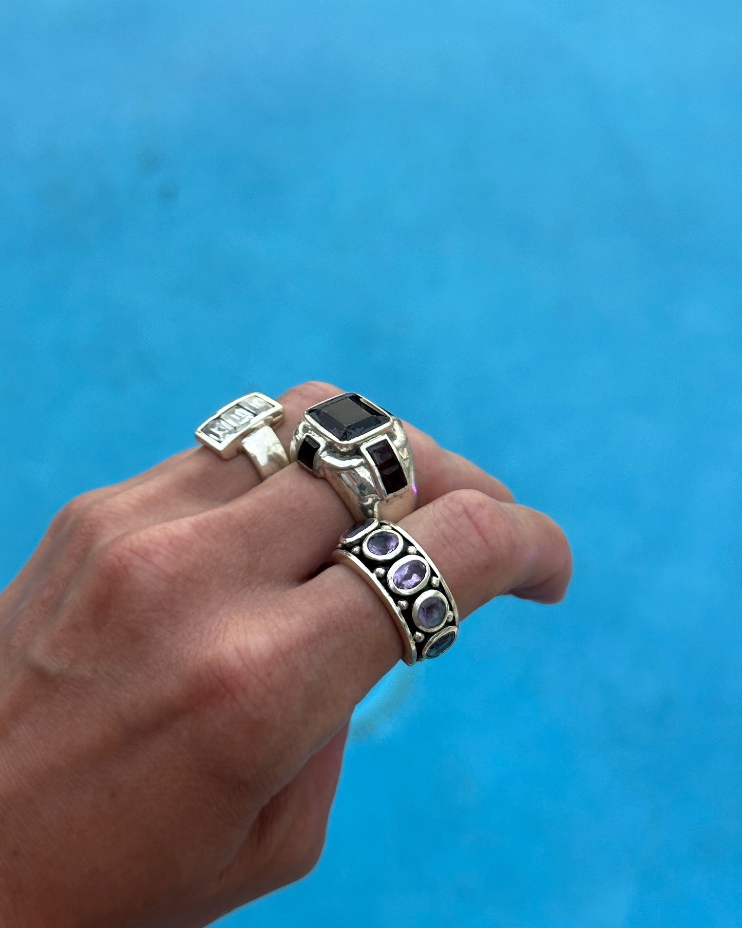Vintage Amethyst Chunky Band