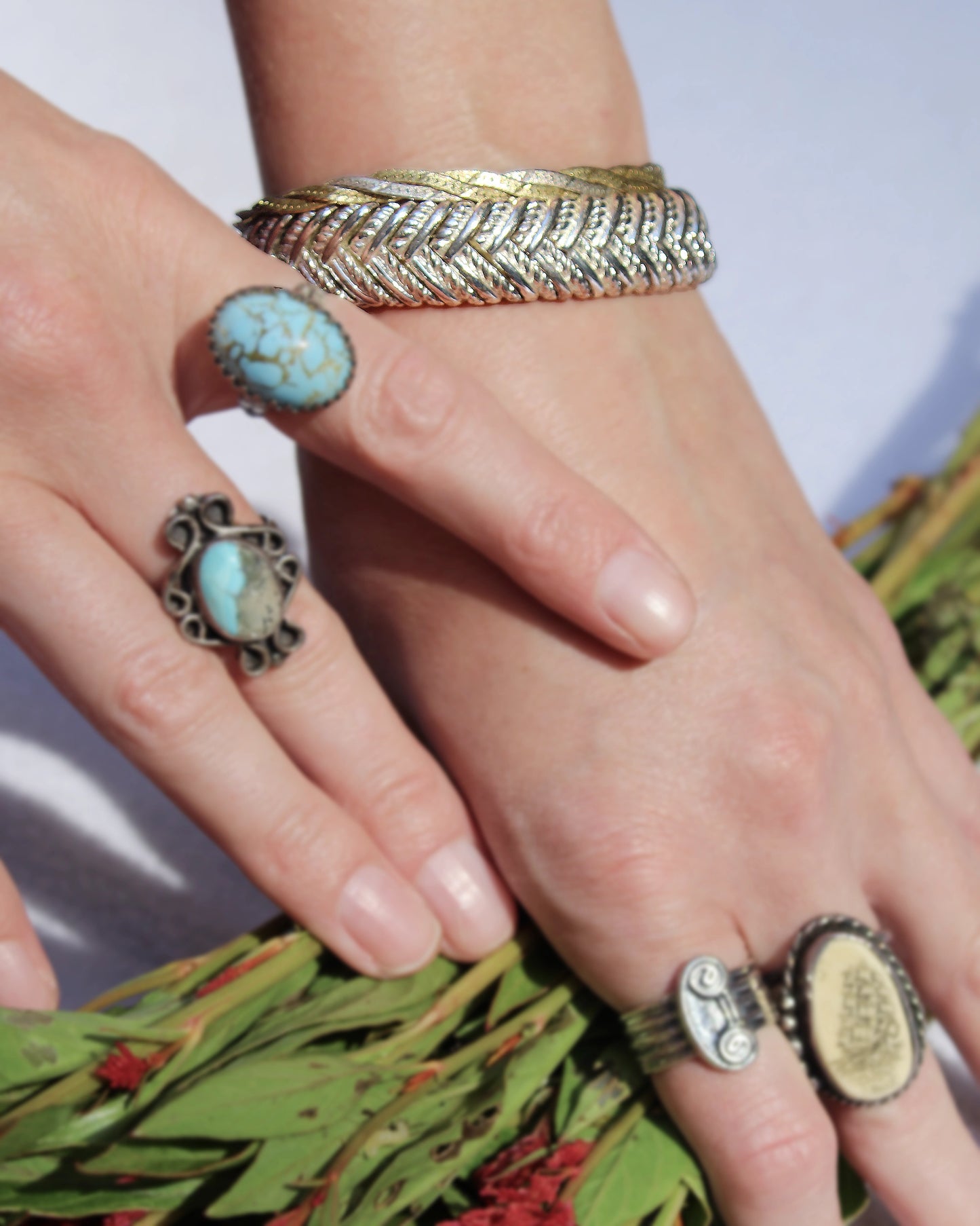 Vintage Chunky Braided Bracelet