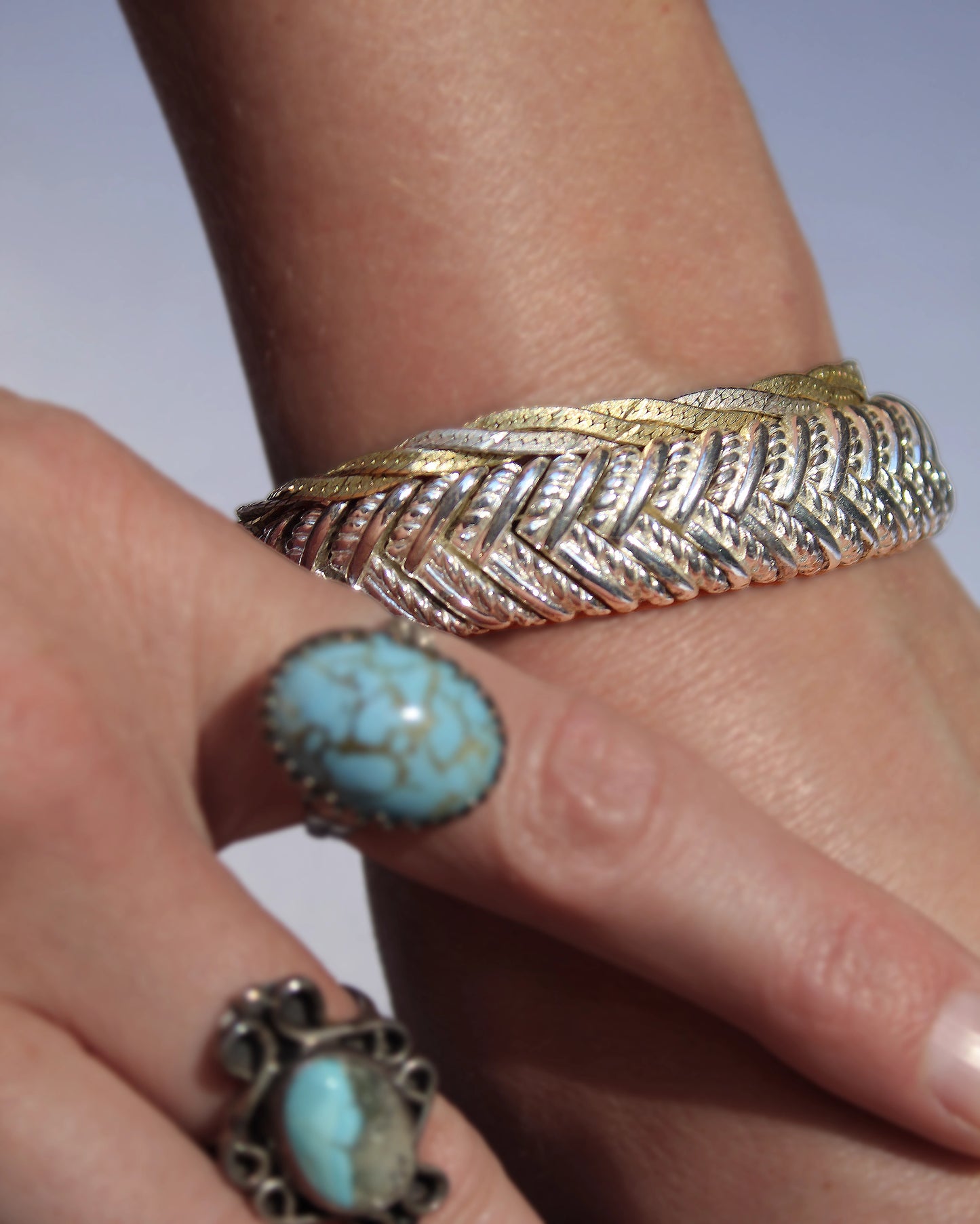 Vintage Chunky Braided Bracelet