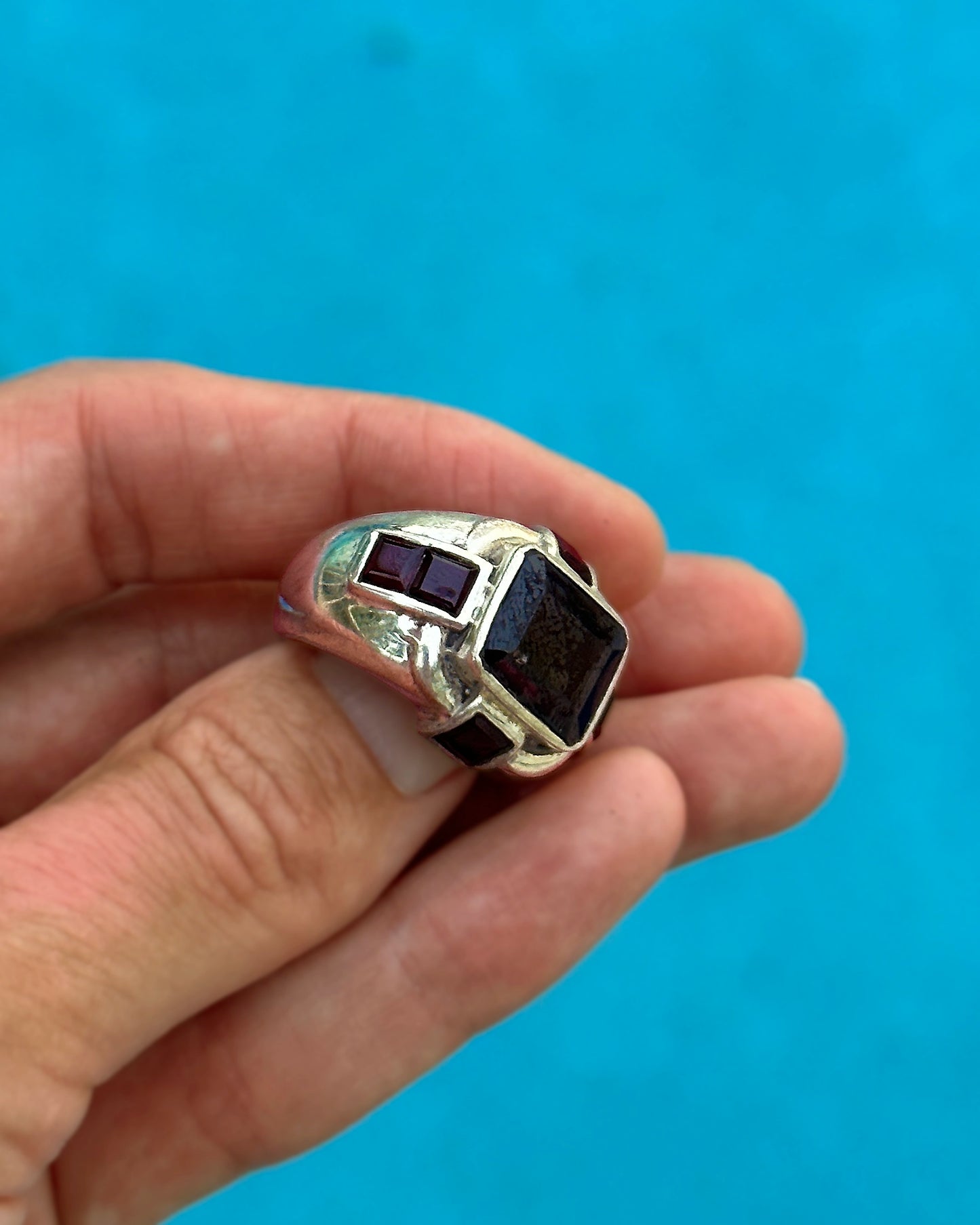Vintage Sterling Silver Gypsy Ring