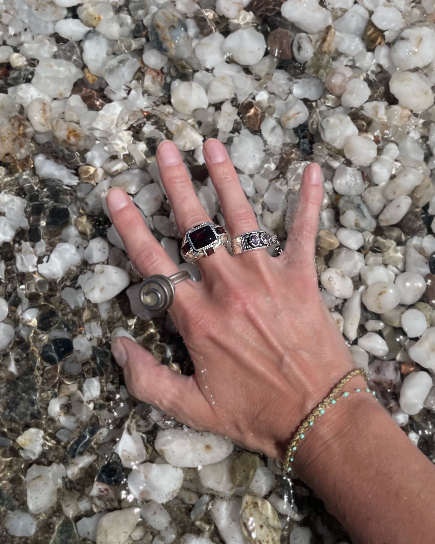 Vintage Amethyst Chunky Band