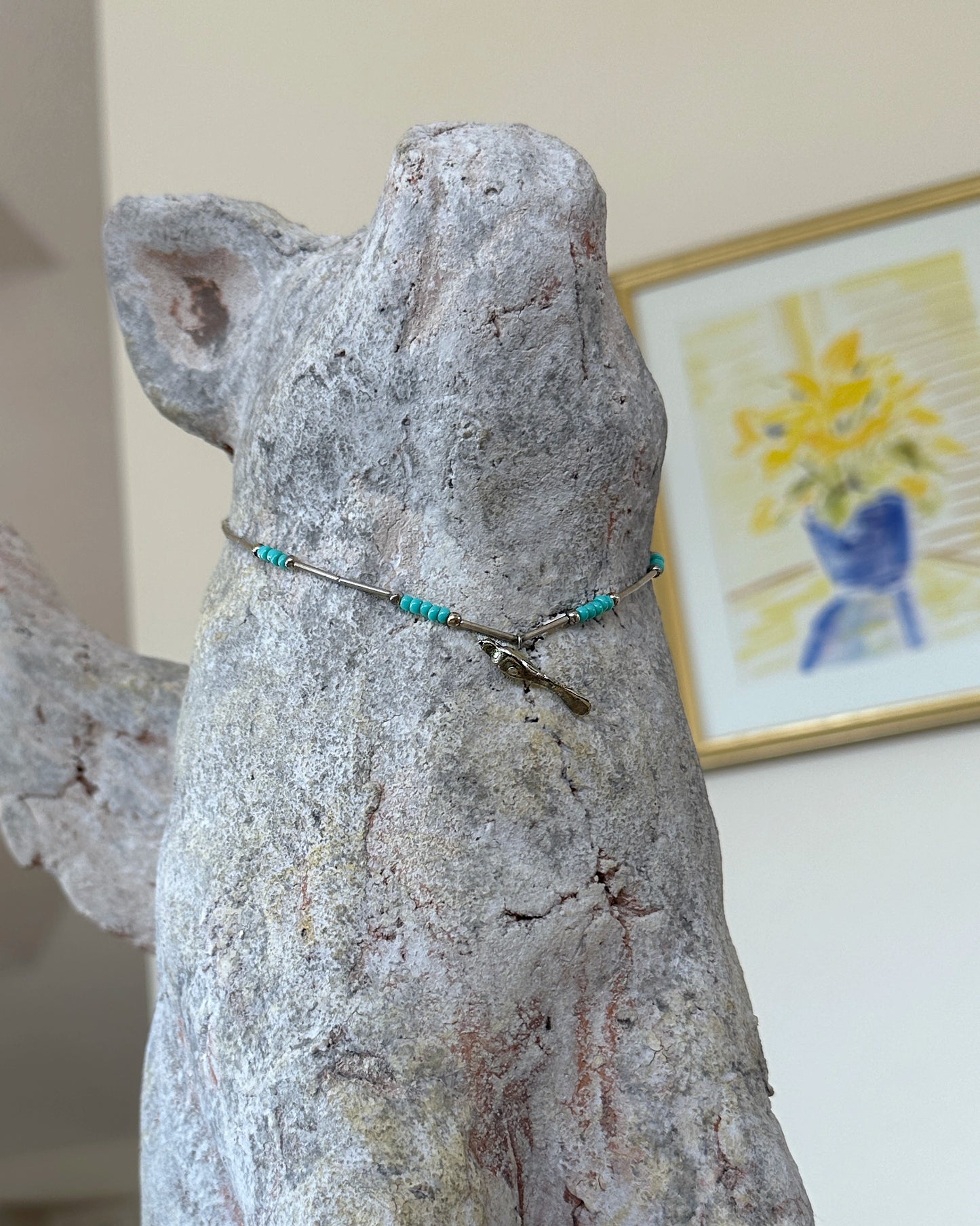 Vintage Sterling Silver Bird Choker