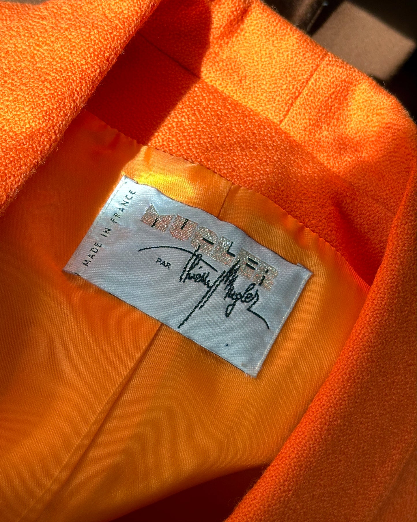 Vintage 1980s Thierry Mugler Bouclé Jacket + Skirt Suit