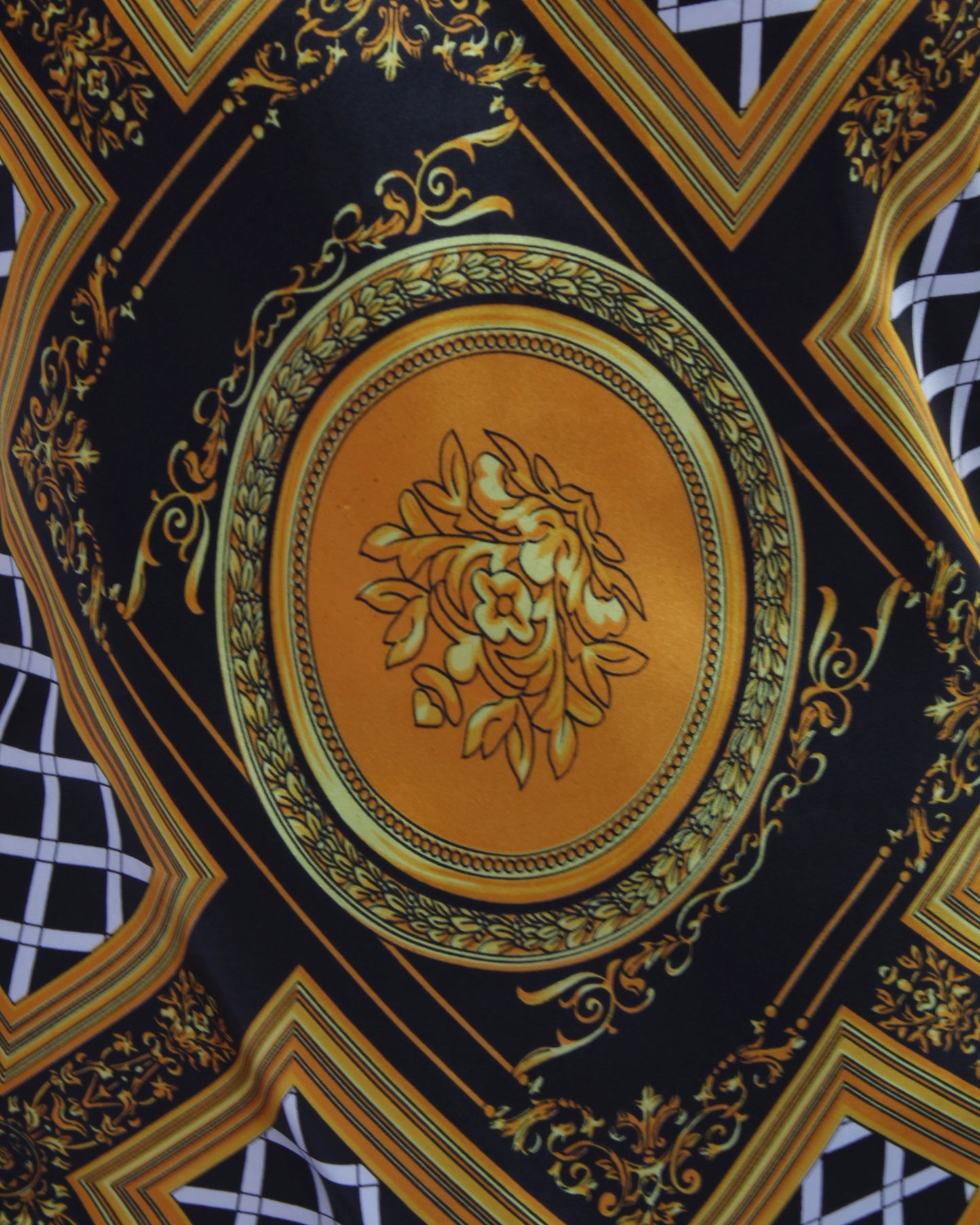 Vintage 90s Handkerchief Halter Top, in the style of Versace