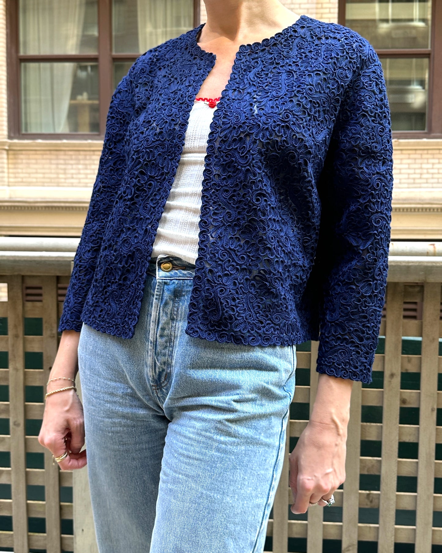Vintage 1940s Austrian Embroidered Cardigan